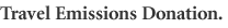 Travel Emissions Donation.
